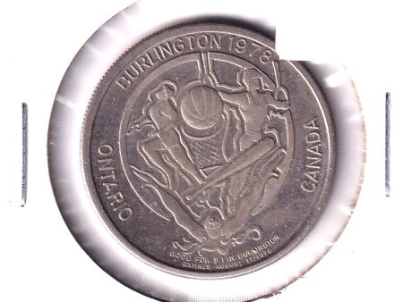 1978 Burlington, Ontario, 10th Burlington International Games Trade Dollar (Corrosion) on Sale