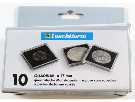 Numis Quadrum Square Coin Capsules 17mm size (box of 10) QUADRUM17. Online Sale