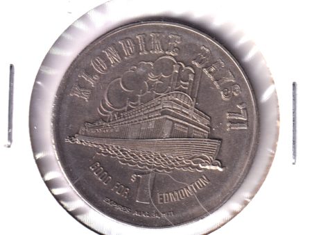 1971 Edmonton Alberta Klondike Days Trade Dollar Token Fashion