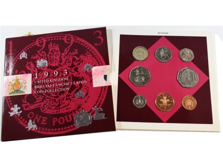 SCARCE 1993 Great Britain Brilliant Uncirculated Coin Set Online Sale