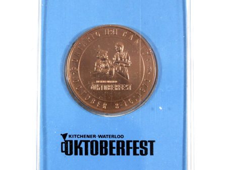 1971 K-W Oktoberfest Bronze Medallion with Stand in Original Packaging Online Sale