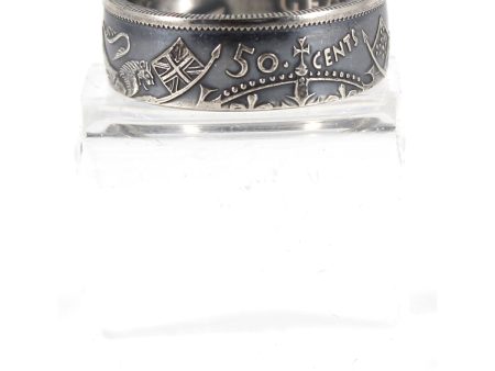 1952 Canada 50ct Coin Custom Jewellery Ring, Size 9.5 - Made from a real 50-cent coin! For Discount