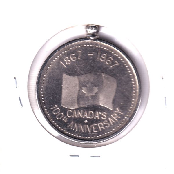 1967 Thompson Nickel Mine, Manitoba, Canadian Centennial Pure Nickel Token Fashion