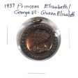 1937 George VI & Queen Elizabeth Medallion w HRH Princess Elizabeth (Slight Corrosion) For Discount