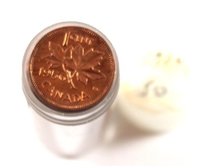 1956 Canada 1-Cent Roll of 50Pcs, Mint State (Some Toned)  Very Scarce! Hot on Sale