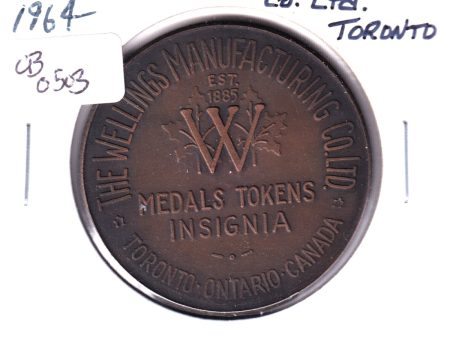 1964 Wellings Manufacturing, Toronto, Christmas Token Online now