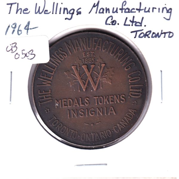 1964 Wellings Manufacturing, Toronto, Christmas Token Online now