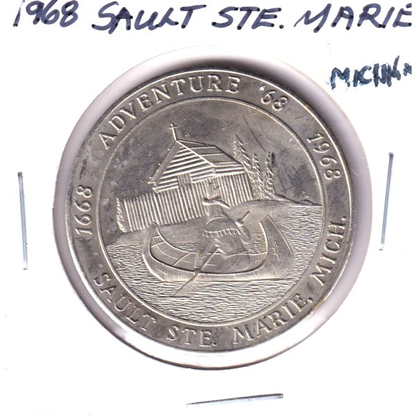 Sault Ste. Marie, Michigan, 1968 Tricentennial 50-cent Trade Dollar Online now