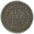 1873 Obverse 2 Newfoundland 10-cents ICCS Certified VG-10 Fashion