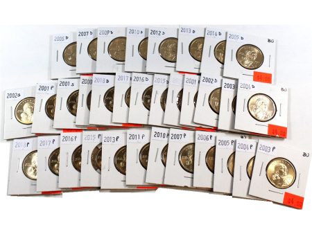 USA Sacagewea 2000 to 2014 P&D set. 35pcs Online now