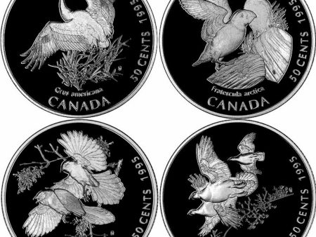 RDC 1995 50-cent Canada on the Wing Sterling Silver 4-coin Set (Impaired) Discount