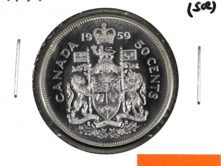 1959 Canada 50-cents Proof Like (Scratched) Discount