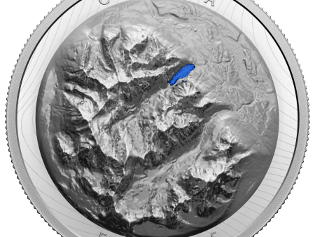 RDC 2021 Canada $50 Lake Louise EHR Fine Silver (No Tax) rim toning For Discount