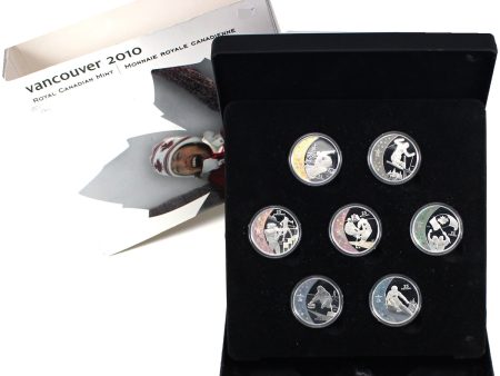 RDC 7x 2007-2008 Canada $25 Olympic Sterling Silver Holograms, 7Pcs in Case (Impaired) Fashion