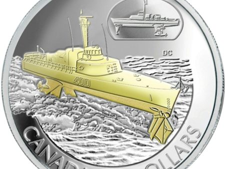 RDC 2003 Canada $20 Transportation Ship - HMCS Bras d or Sterling Silver (Scuffed) Online Sale