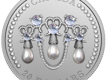 RDC 2021 Canada $20 HM Queen Elizabeth II s Lover s Knot Tiara Fine Silver Coin (Impaired) Online Hot Sale