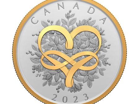 RDC 2023 Canada $20 Celebrate Love Fine Silver (No Tax) Light Toning Fashion