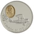 RDC 1992 Canada $20 Aviation - de Havilland Gipsy Moth Sterling Silver (Impaired) For Sale