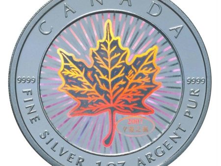 RDC 2001 Canada $5 Maple of Good Fortune $5 Fine Silver Coin (No Tax) Impaired Online Hot Sale