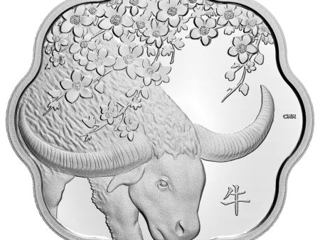 RDC 2021 Canada $15 Lunar Lotus: Year of the Ox Silver Coin (No Tax) scratched capsule For Discount