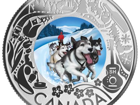 RDC 2019 $3 Celebrating Canadian Fun & Festivities - Dogsledding Silver (No Tax) No Sleeve Supply