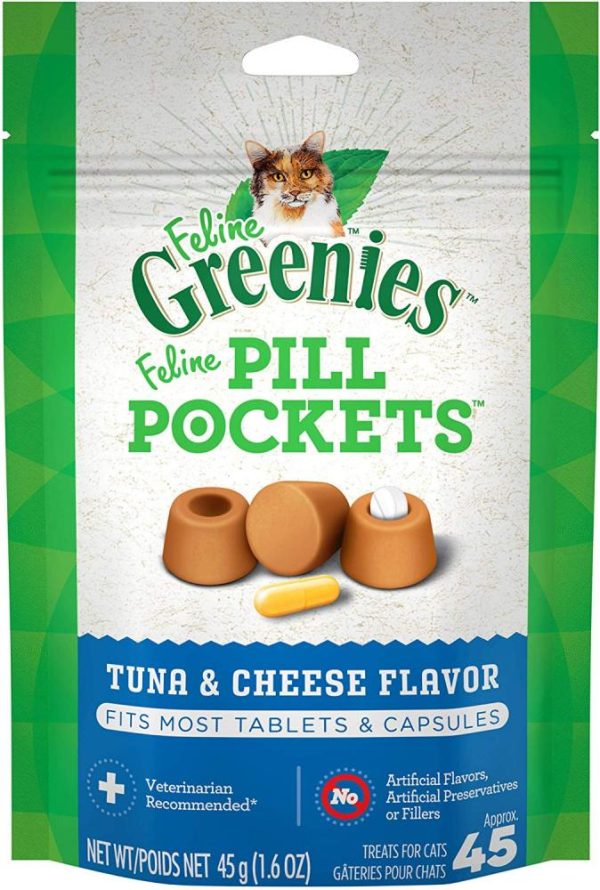 Greenies Pill Pockets Tuna & Cheese Flavored Feline Cat Treats Online Hot Sale