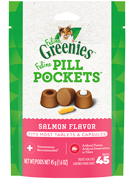 Greenies Pill Pockets Feline Treats Salmon 1.6Oz Online now